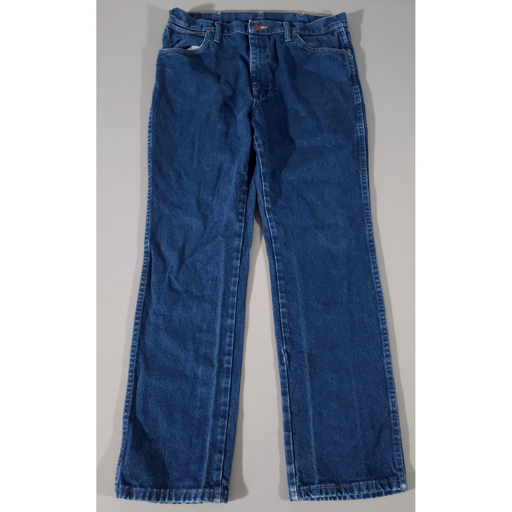 Wrangler Jeans Mens 35x32 Blue Cowboy Cut Slim Fit 936PWD Denim Pants